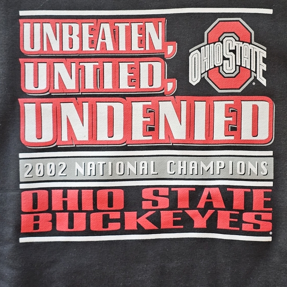 VTG 2002 OSU Ohio State Buckeyes National Champions Adult Large Sweatshirt NWT - Picture 2 of 10